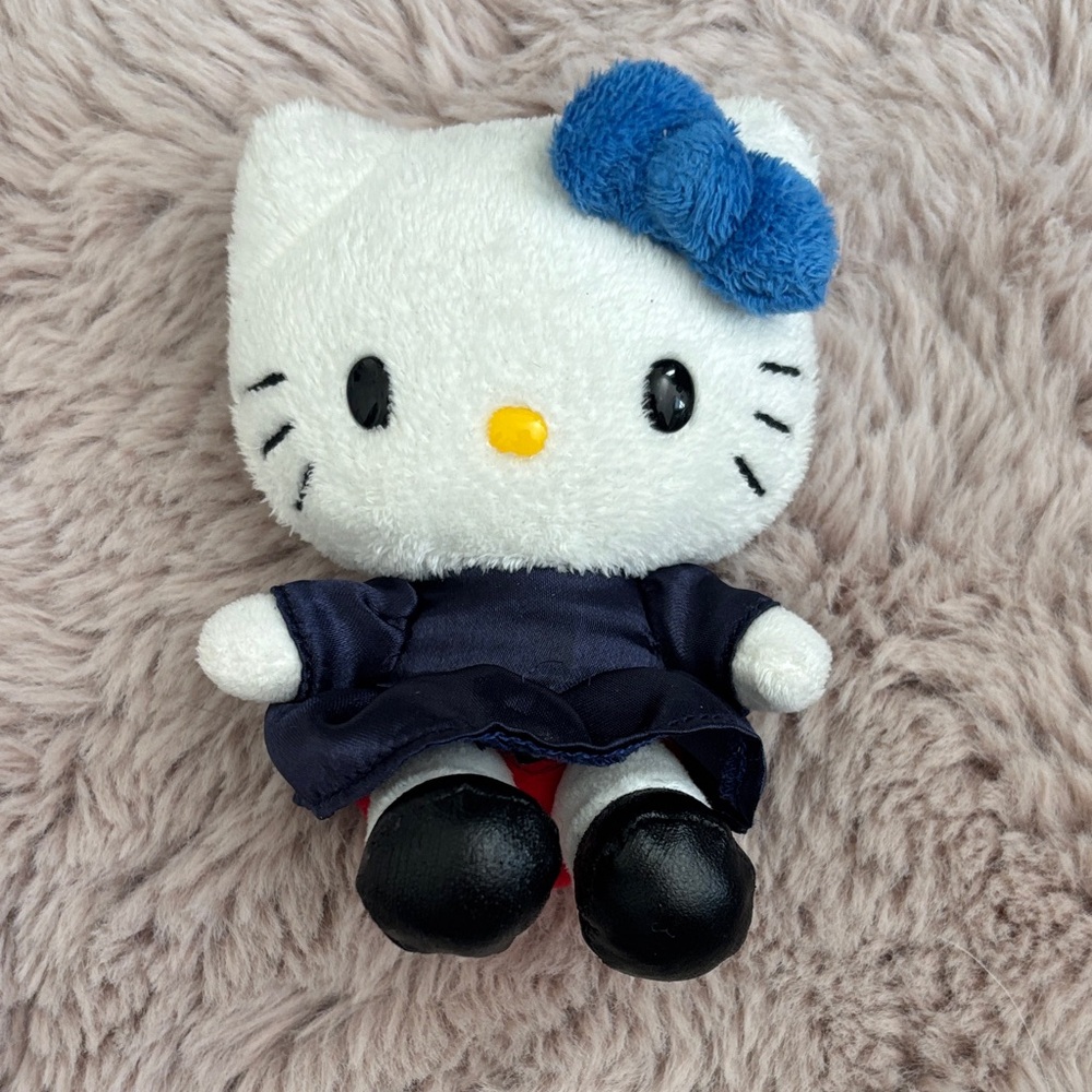 Hello Kitty Plush with Blue Dress and Bow